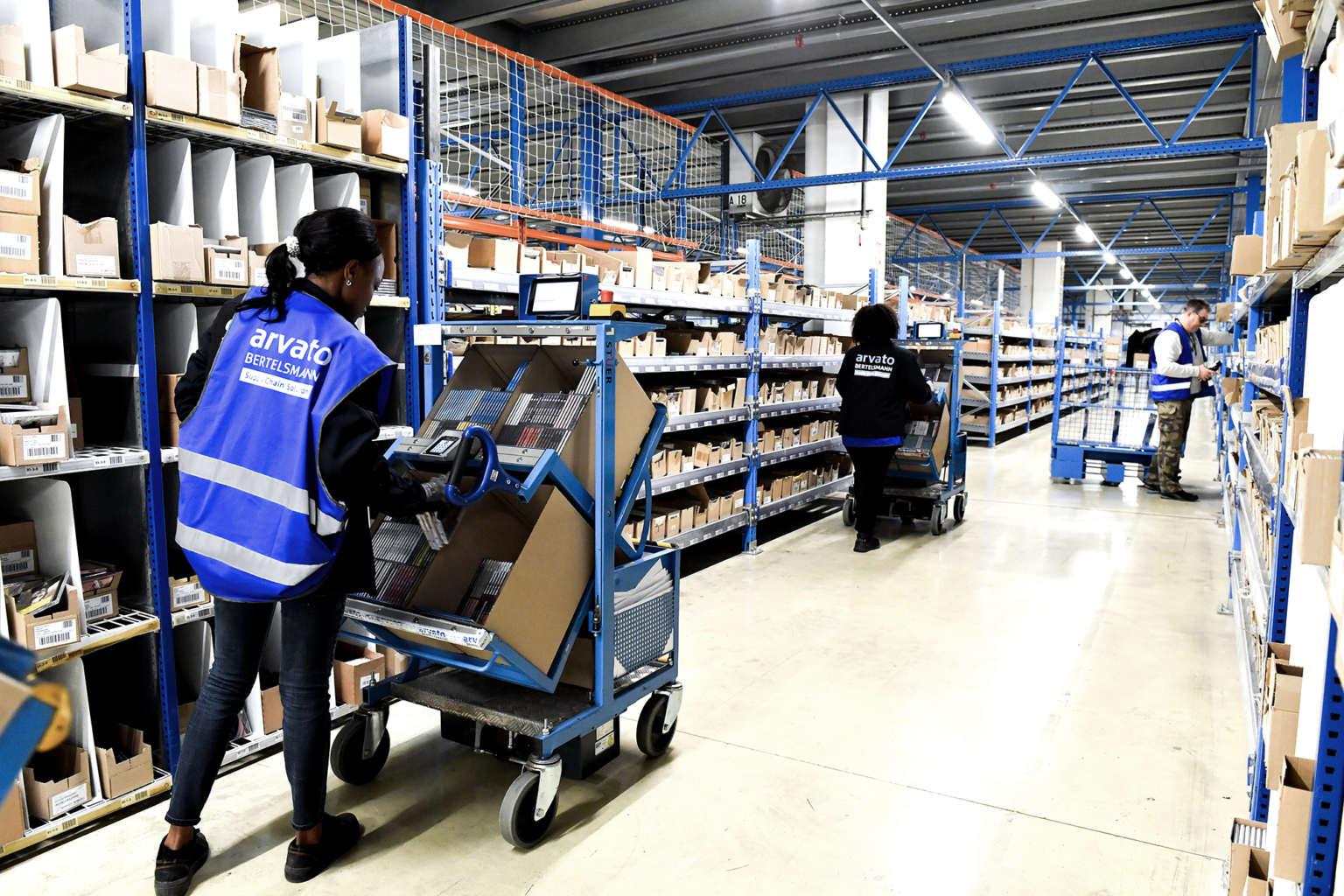 Image corporate sur une zone de picking