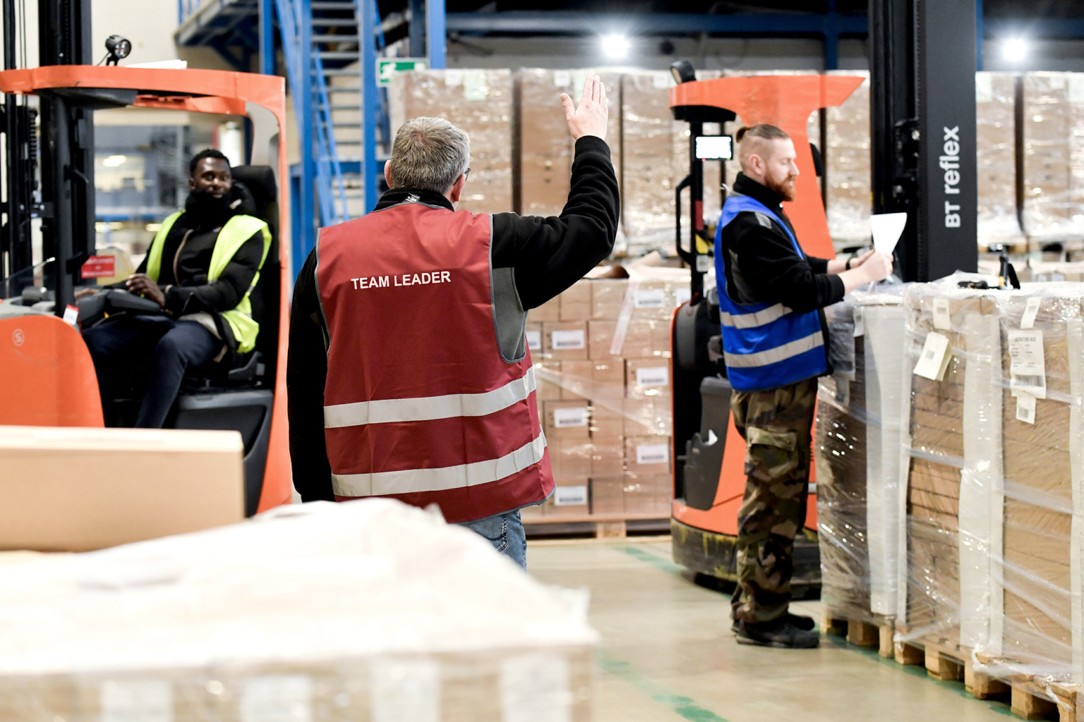 Reportage corporate sur les équipes logistique