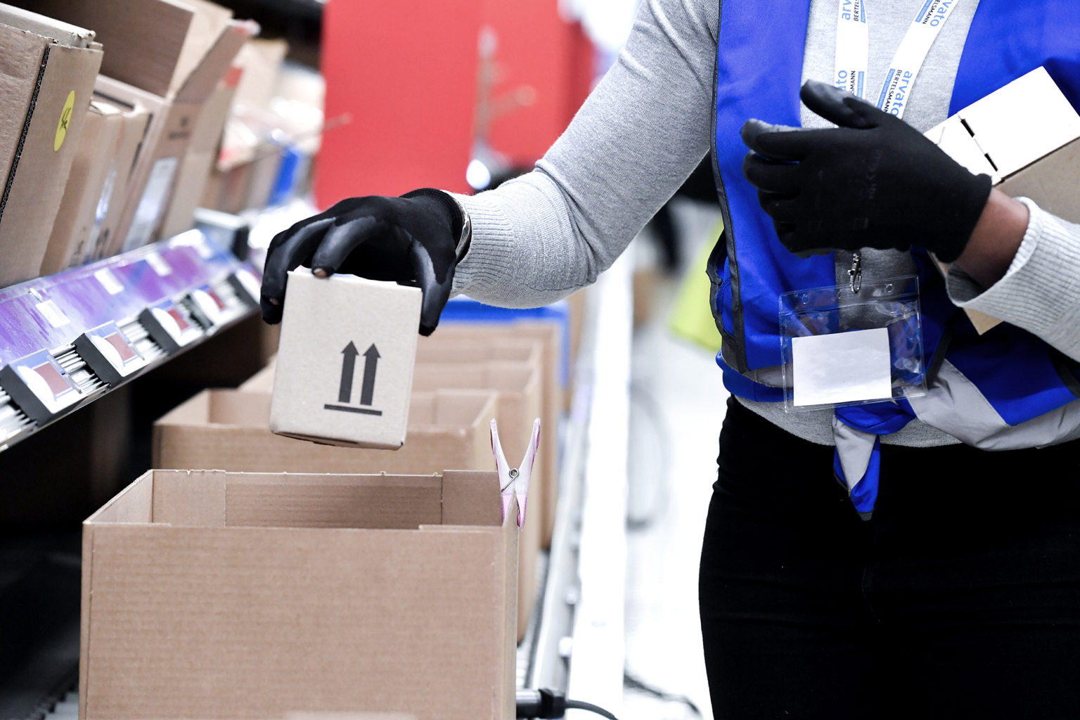 Photo sur les activités de préparation de colis