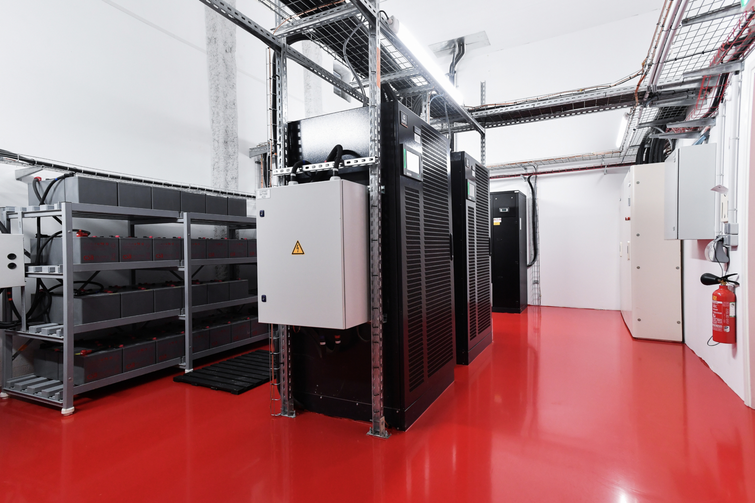 Photographie des locaux d'un data center