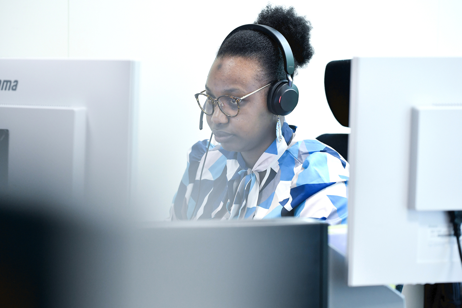 Reportage institutionnel dans les bureaux de l'assurance maladie