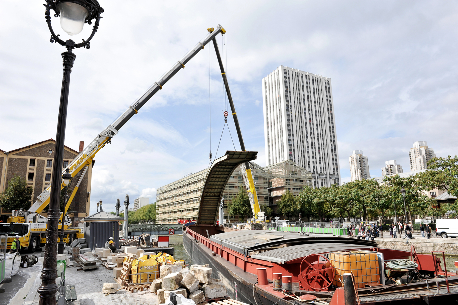 photo d'une vue général du chantier