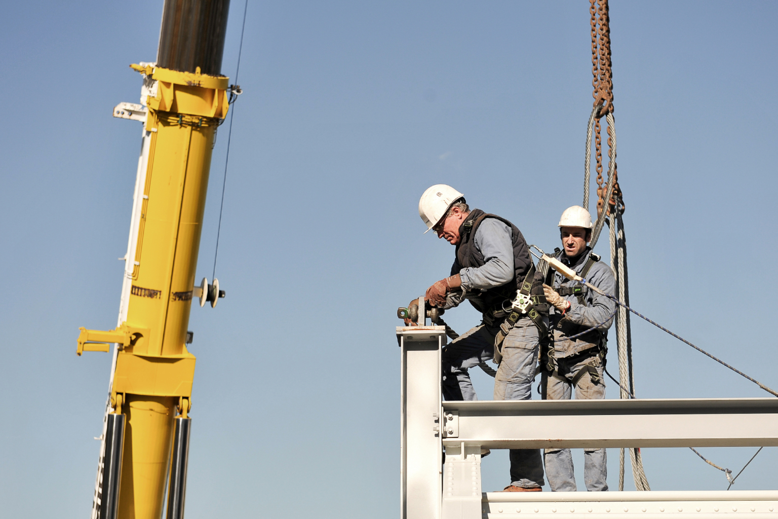 Reportage photo sur la mise en place d'une super structure