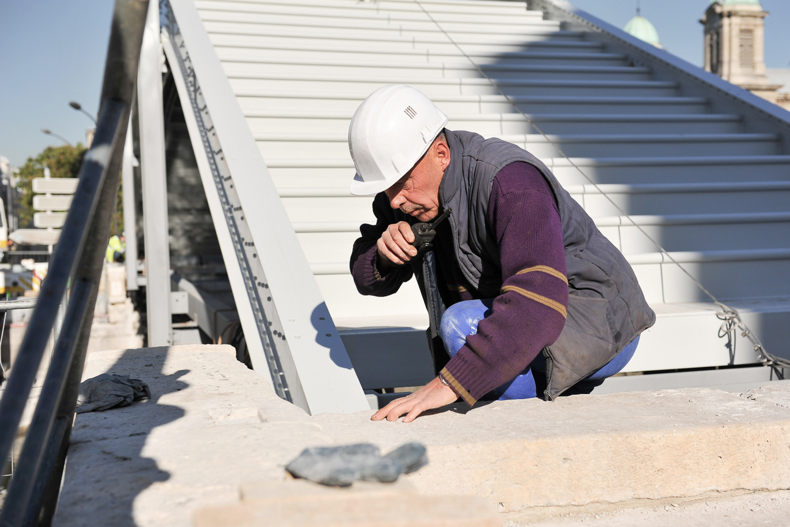 reportage photo qui met en lumière les collaborateurs sur un chantier
