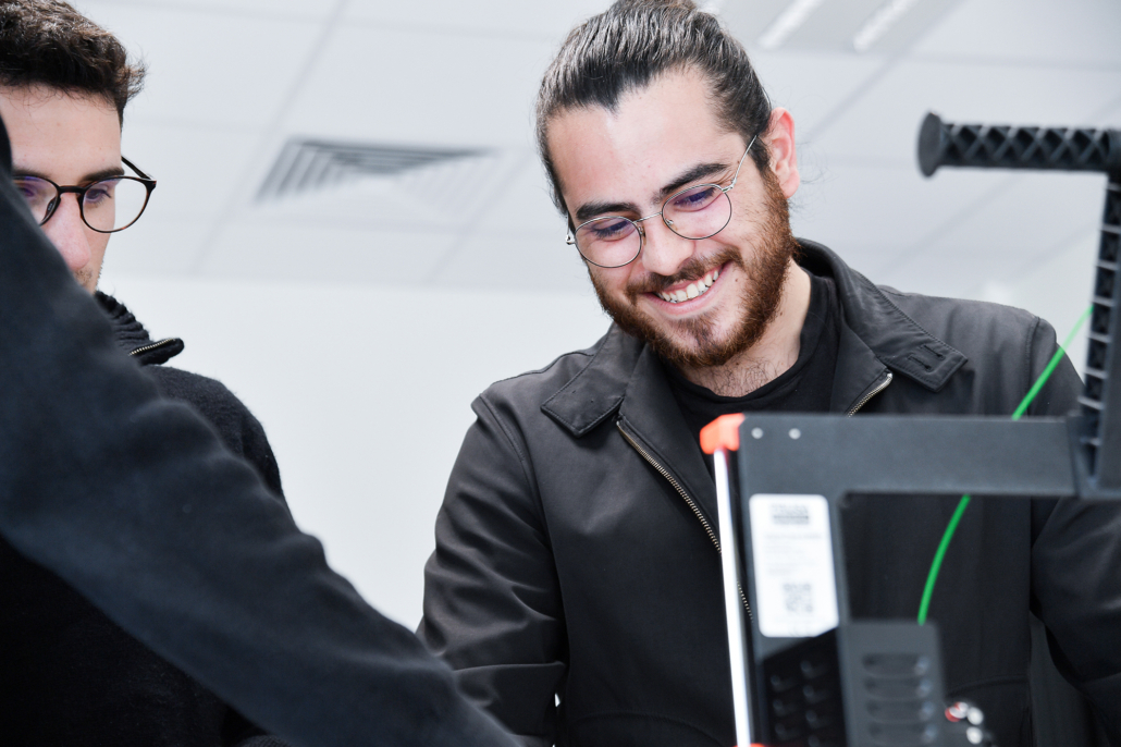 Photo d’un étudiant en formation