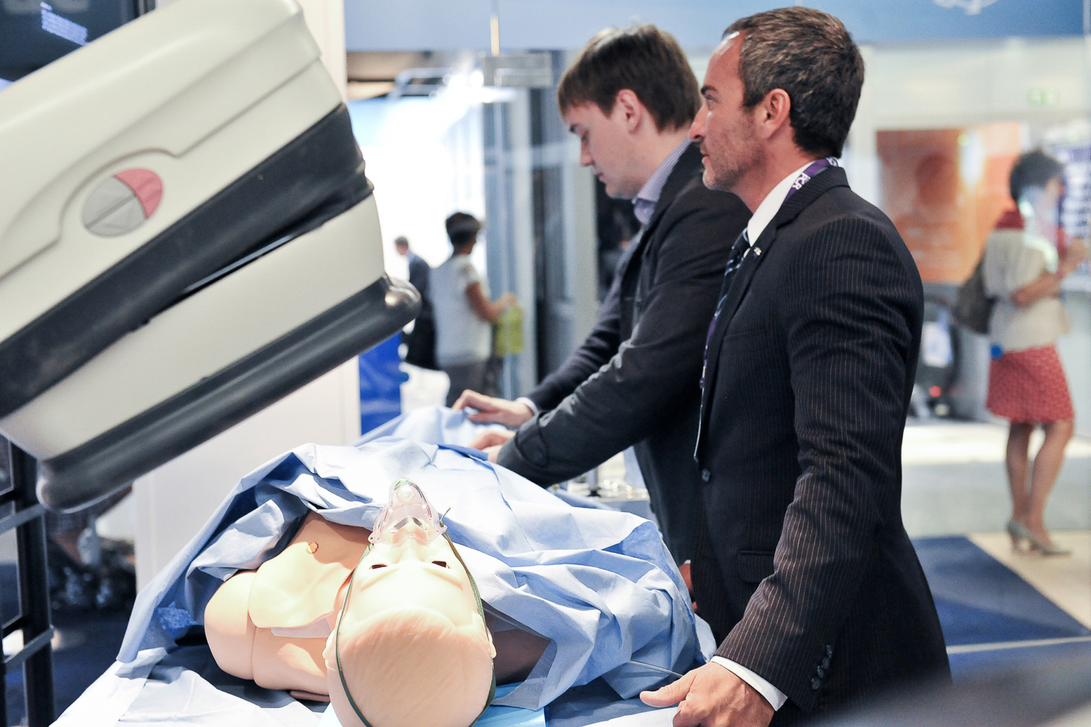 Le photographe capture l'interêt autour des dernières avancées médicales