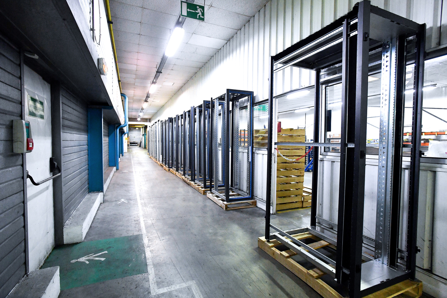 Photo des couloirs de l'entreprise
