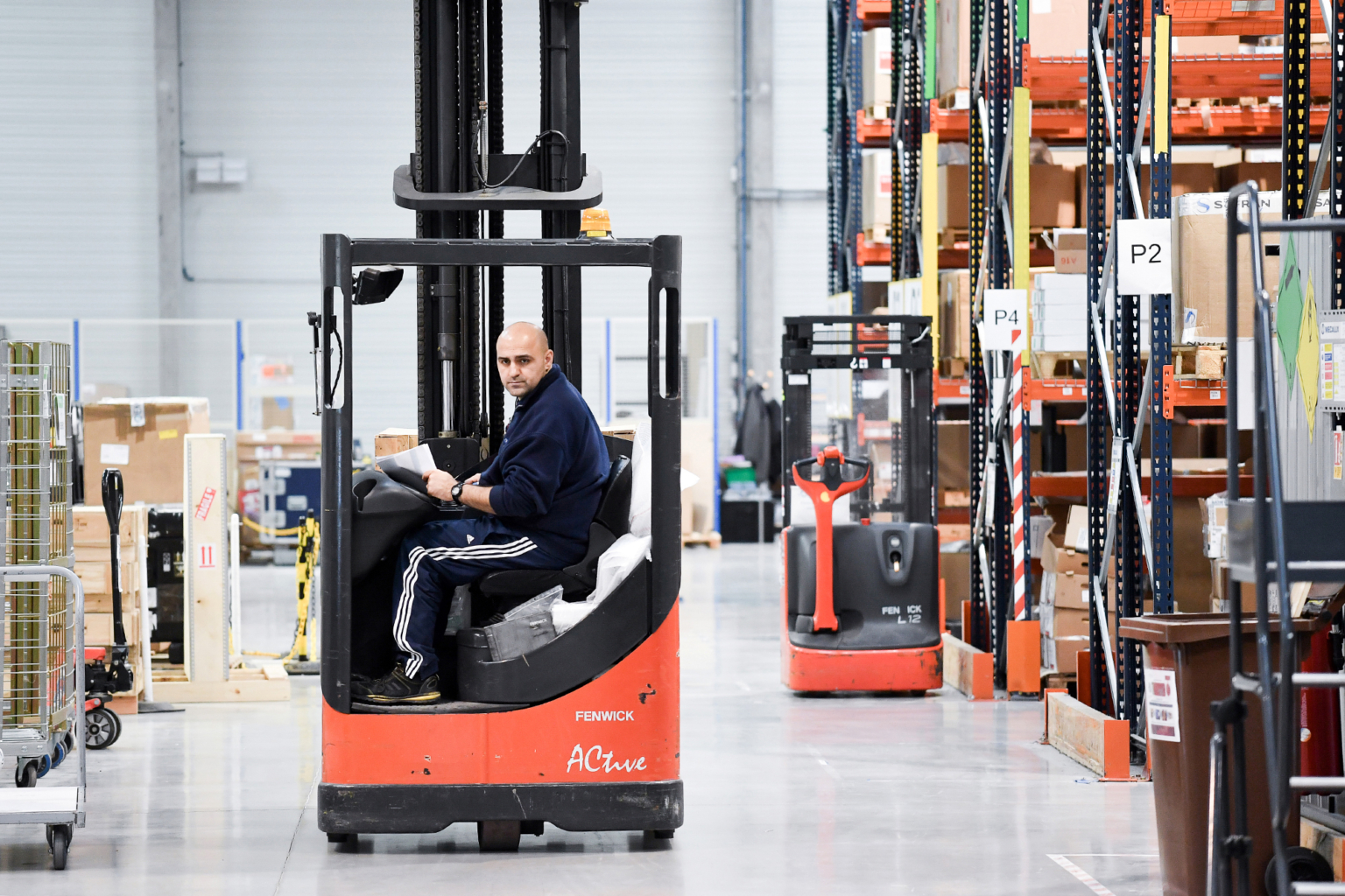 Un centre de logistique par un photographe corporate