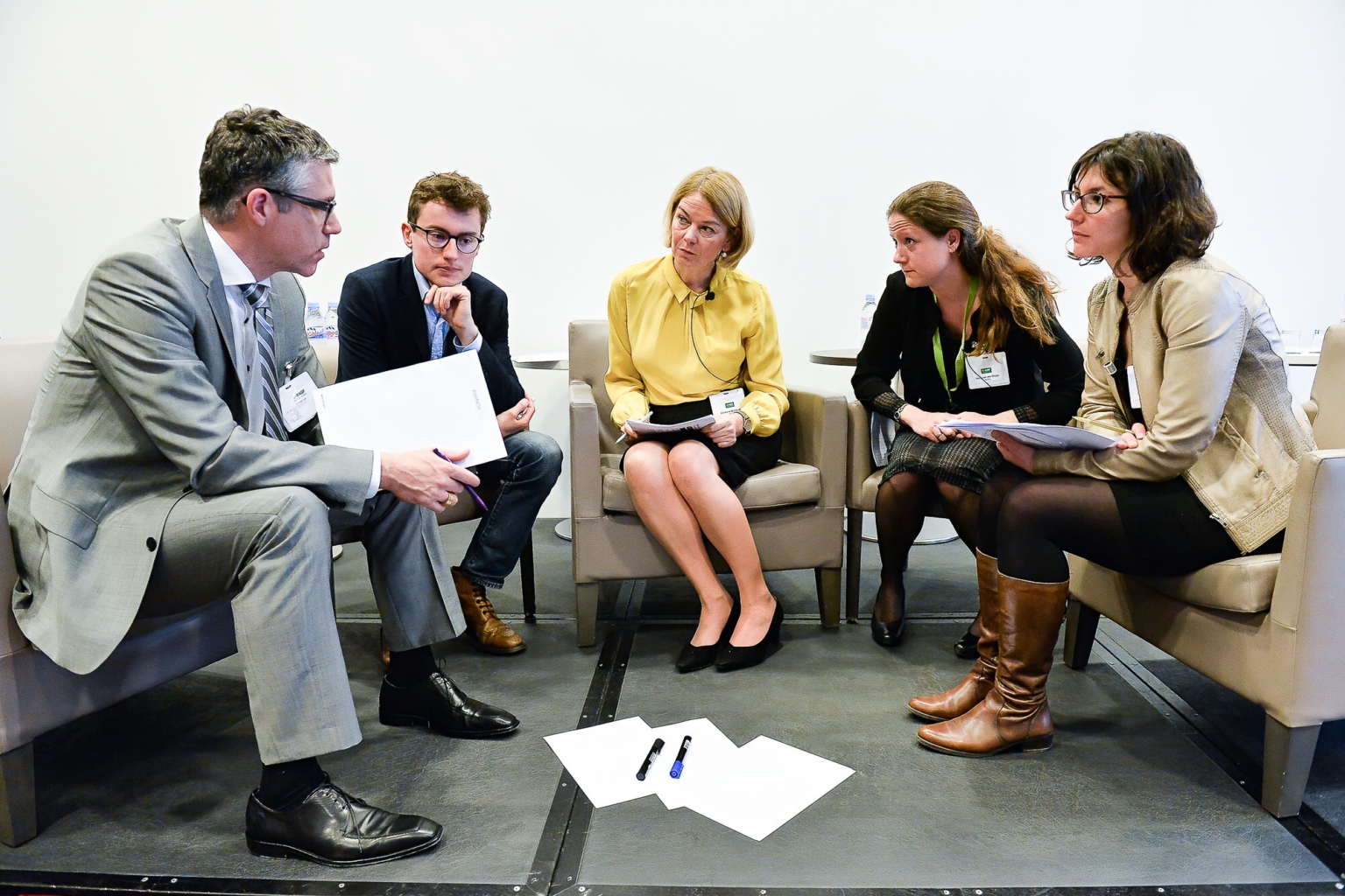 Photographie discussion team building